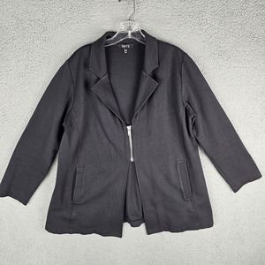 Comfy USA Women's Ava Jacket Zip Blazer Ponte De Roma Collection Size Medium
